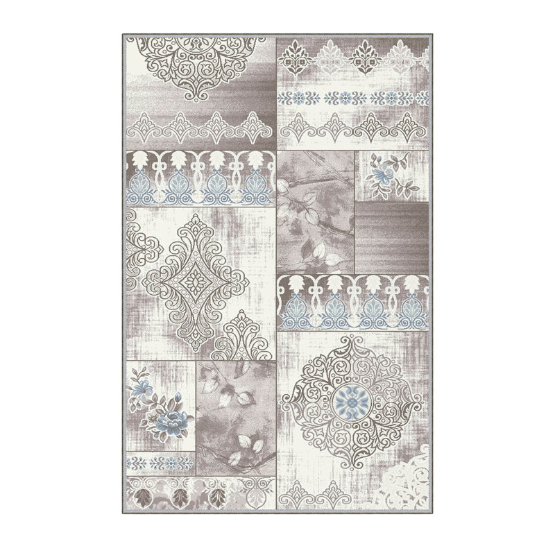 Premium Hall Carpet (2.6 x 9.8 ft), 1% Polyester, .3 in Pile Height | Antibacterial, Non-Slip Underside, 3D Digital Print | Machine Washable, Durable, Ideal for Home & Office, Easy Maintenance