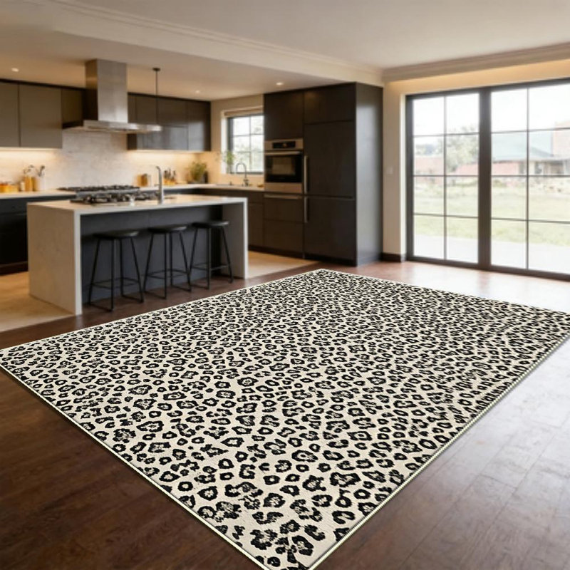 neutralleopardspotprintarearugsforLivingRoom,SoftandComfortable,Suitableforallseasons,easy-to-maintain,machinewashableIndoorfloormat,UnderTableFarmhousesuitablefordiningarea,bedroom,entryway,homeoffice,backyardpatio,kitchen,HomeDecor,OutdoorDecor.