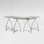 L-Shaped Glass Top Metal Base Computer Desk-29667029