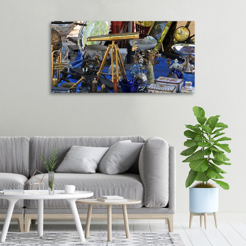 Antiques - No Frame Print on Canvas, No Frame, 50cm H x 100cm W