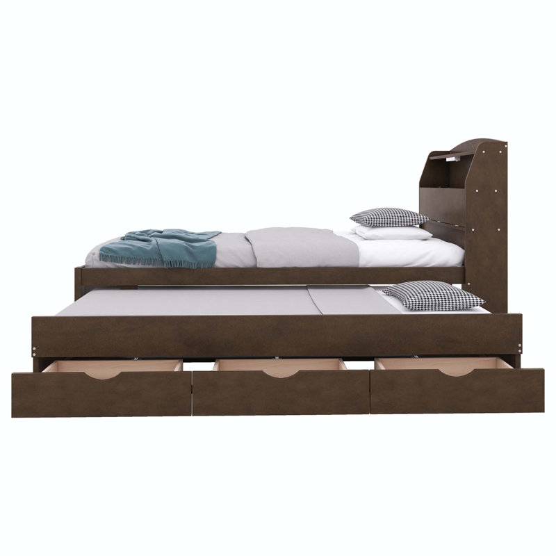 Lit pour chambre à coucher, Brun