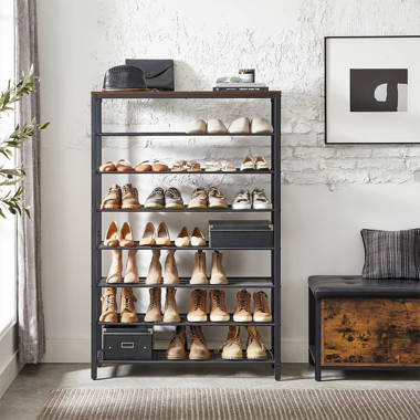 58 Pair Shoe Rack Rebrilliant Finish: Black