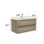 Meuble-lavabo mural en chêne brut et chêne brut Gloria avec lavabo intégré en céramique avec trop-plein 36 po Gloria