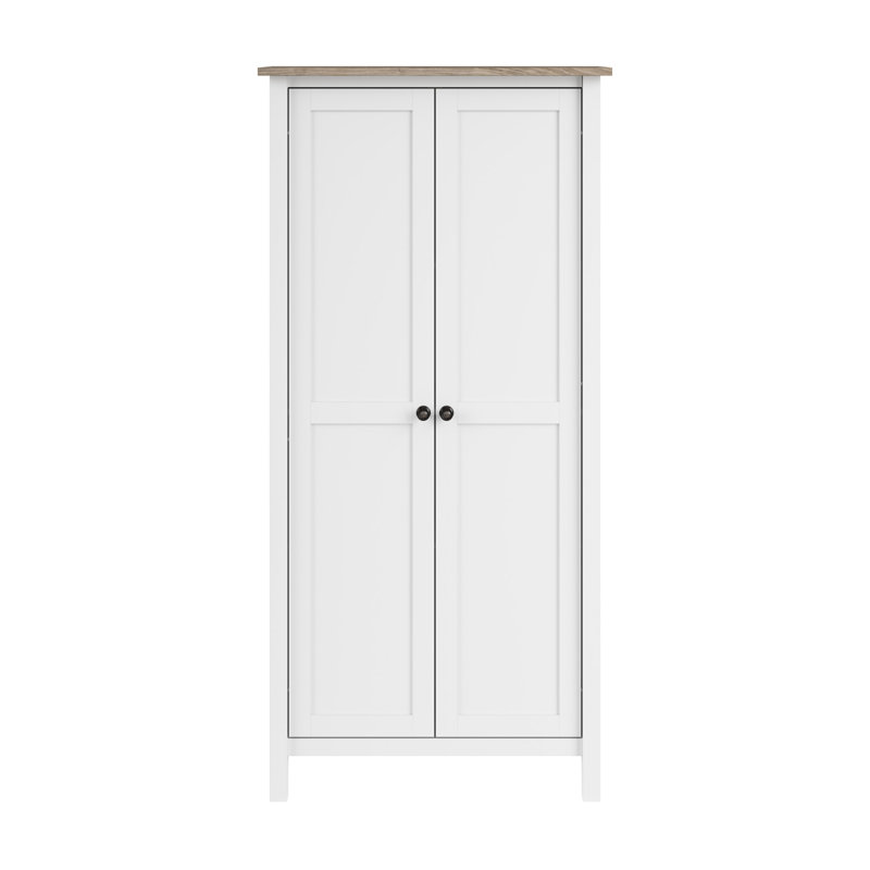 Armoire de rangement à 4 tablettes Rodrekus, Blanc