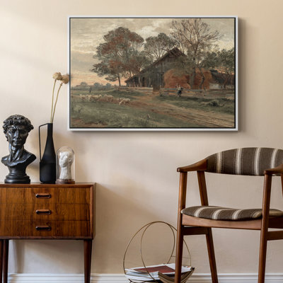 Paysage rétro - Toile tendue avec châssis DCXLIV