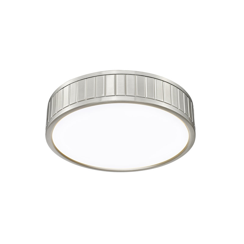 Plafonnier encastré Brustrom, Nickel brossé