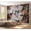 Adhésif mural pelez et collez - Motif floral rétro-1203986015