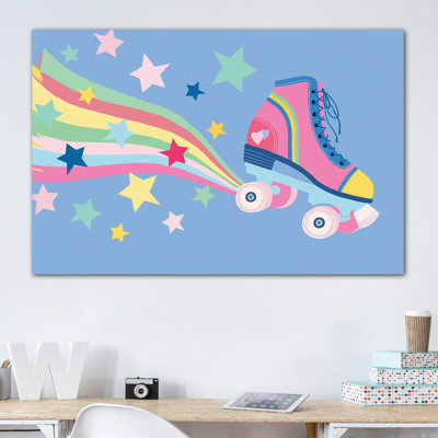 «Rainbow Skate» par Nancy Mckenzie - impression d'art graphique