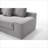 Sectional Sofas | L-Shaped Memory Foam Convertible Sofa Bed, No Assembly, Living Room Apartment | Light Gray | Fabric