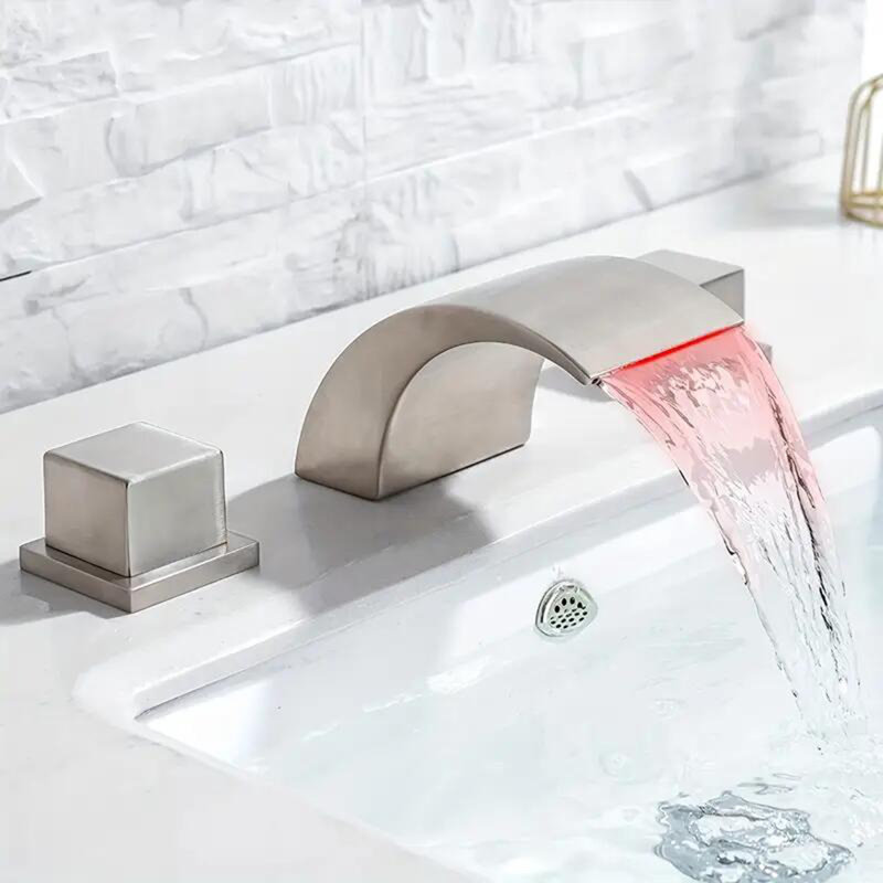 2-handle Bathroom Faucet, Brushed Nickel