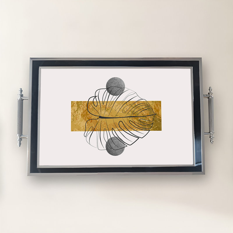 Élégant plateau en verre de 19,7 po x 11,4 po x 1,4 po | Fabrication 100% verre durable | Facile à nettoyer avec un chiffon humide | Idéal pour le service, la présentation décorative et l'organisation | Ajout élégant à la décoration intérieure
