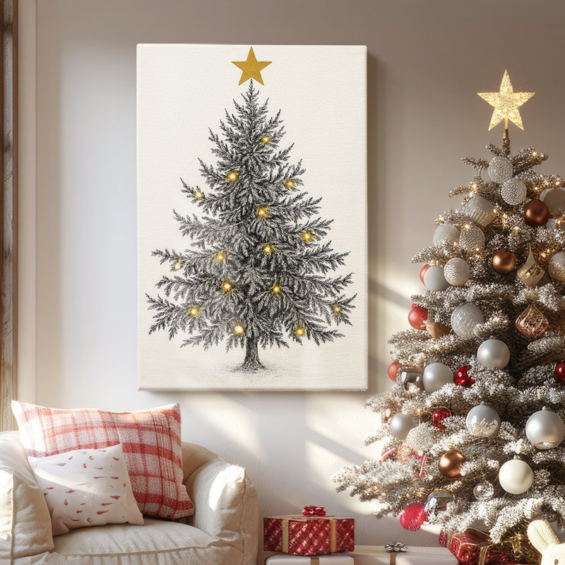 Toile tendue sur toile Snowige Whisper-Premium, H 18 po x l 12 po