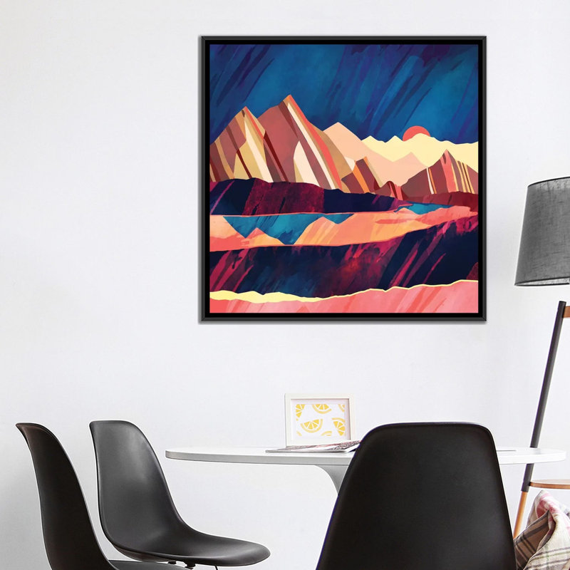 « désert valley »-impression SpaceFrog Designs, H 12 po x l 12 po x P 1,5 po, Pas de tapis, Toile tendue