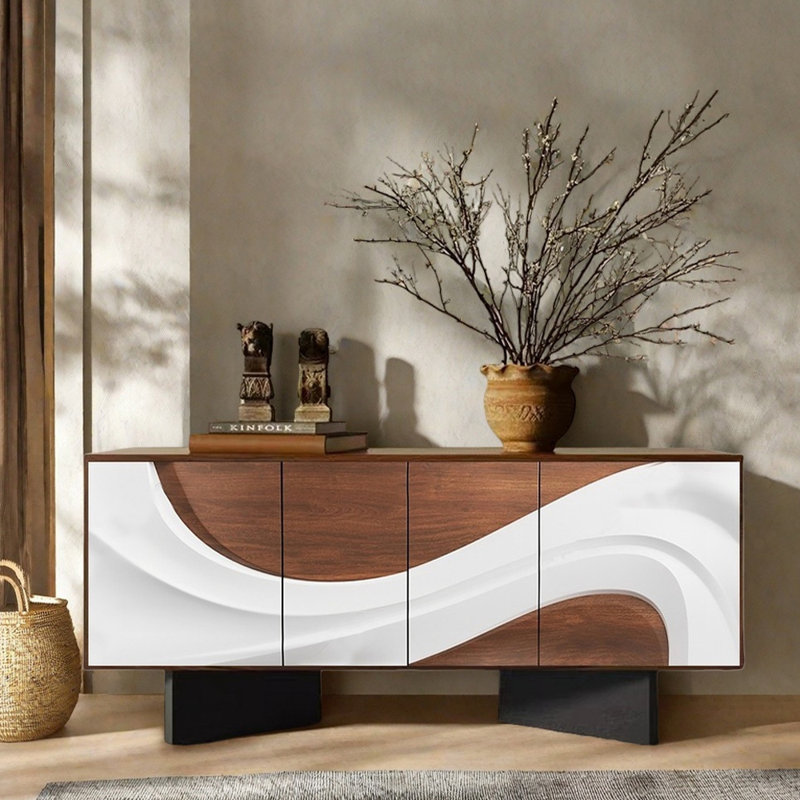 Retro Style Entryway Cabinet