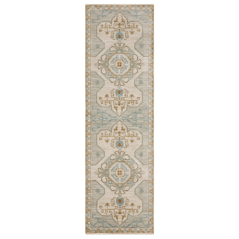 Tapis beige / gris Graicyn, Runner 2'3" x 7'9"