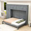 Grand lit escamotable avec armoires et tablettes-744427628