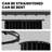 Room Divider Curtain Ceiling Curtain Track Set For Blackout And Privacy (Black Curtain + Black Track) 106" W X 84" L -1 Piece