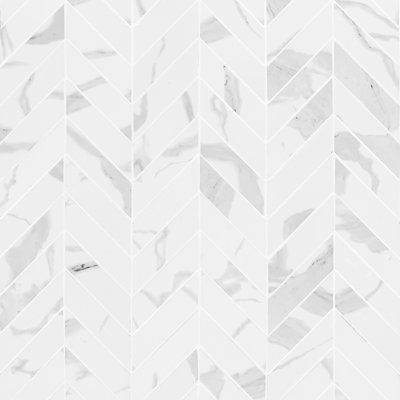 Ardena 12 in. x 15 in. Matte Porcelain Marble Look Floor and Wall Tile