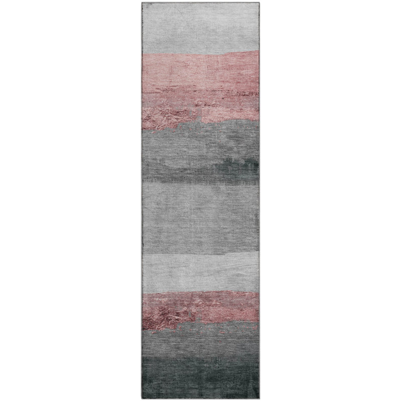 Premium Machine Washable Fairwood AMF1883 Stripes Rug, Runner 2'3" x 7'6"