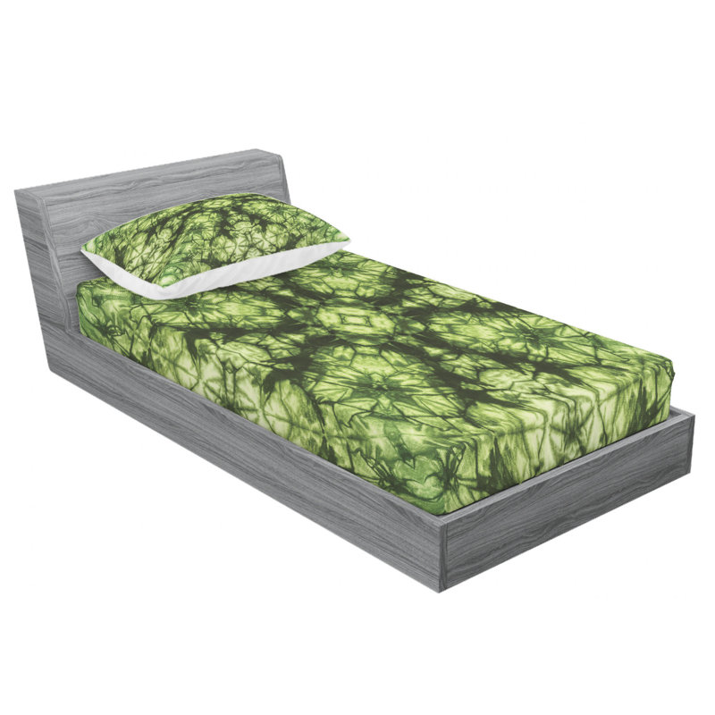 Microfiber Floral Sheet Set, Twin XL Sheet Set with Fitted Sheet