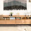 Meuble télé en bois massif avec rangement Design Design