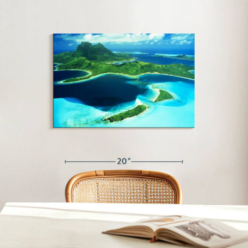 Gillard Bora Bora From Above, 16" H x 24" W