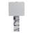 24X12" Alabaster Pieces Table Lamp, White