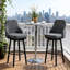 Tabourets de bar, ensemble de 2 chaises de cuisine pivotantes, pour votre maison