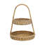 Provence Rattan Two Tiered Server - Whitewash/Natural
