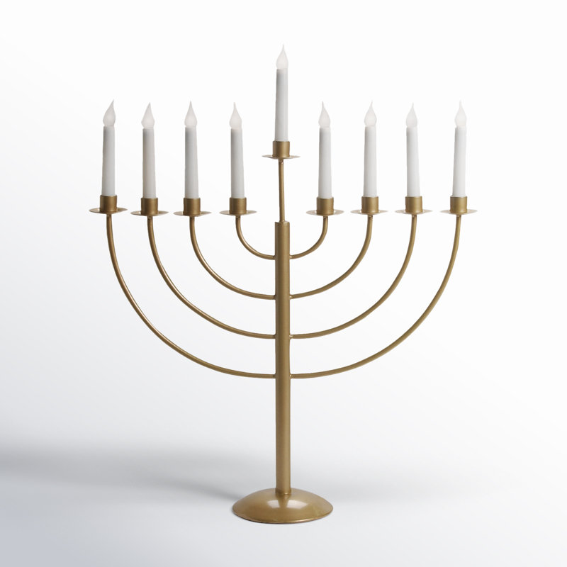 Electric Menorah, Gold