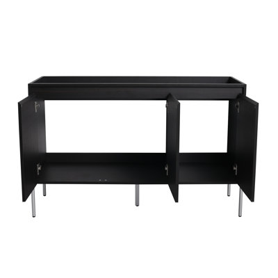 48" Freestanding Bathroom Vanity Base with 3 Doors