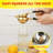 Lemon Squeezer Stainless Steel Lemon Juicer Manual Heavy Duty Lemon Juicer Pro-Grade No Seeds Citrus Juicer(Gold)