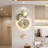 Milky White Irregular Stone Patterned Pendant Wall Clock