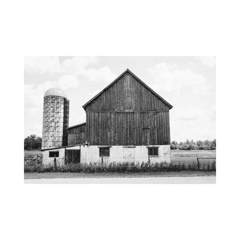 Weathered III BW by Elizabeth Urquhart - Print on Canvas, Wrapped Canvas, 30.48cm H x 45.72cm W x 1.91cm D