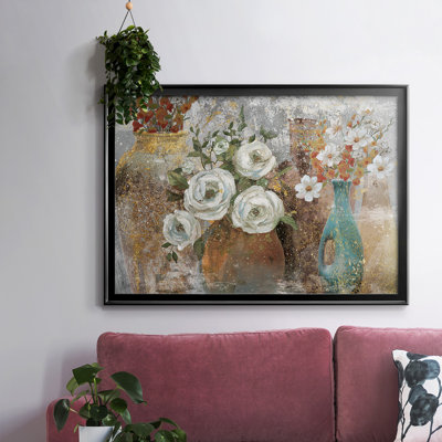 «Vessels And Blooms Spice», reproduction d'art sur toile