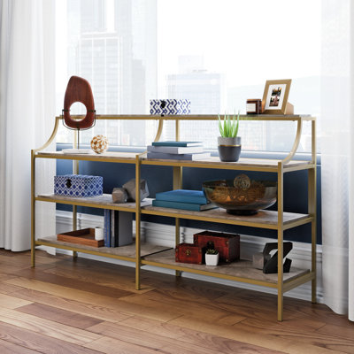 Damon 59.4'' Glass Top Console Table