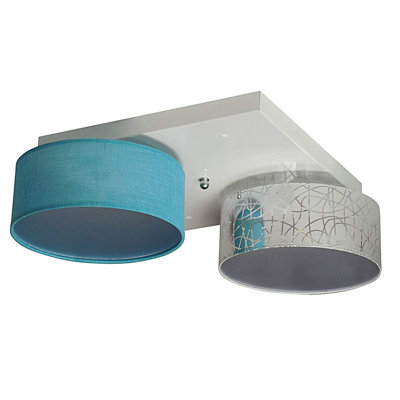 Pulley Fabric Semi Flush Mount