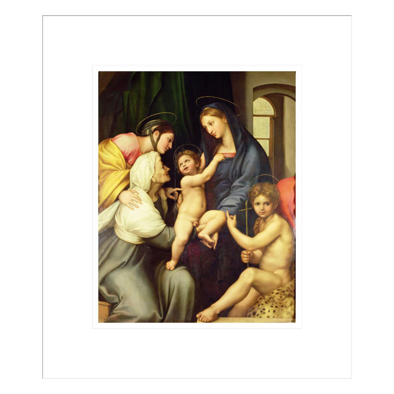 La Sainte Famille par Raphael, impression giclée sur cadre, H 15,94 po x l 13,75 po