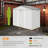 Garden Shed  White Garden Storage Shed With Foundation Kit, 4 Vents And 2 Easy Sliding Doors For Backyard, Patio, Garage, Lawn-123951078