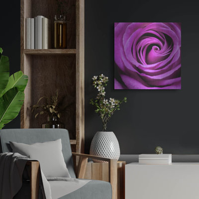 Art mural en métal de luxe «Mauve rose» par Photoinc Studio, 36 po x 36 po