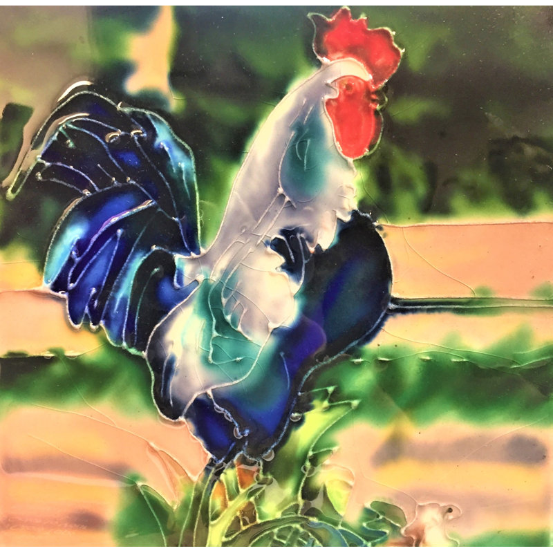 Sous-verre 6 x 6 po Blue Rooster