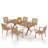 Narducci Acacia Patio Dining Set with Extendable Rectangular Table-773605553