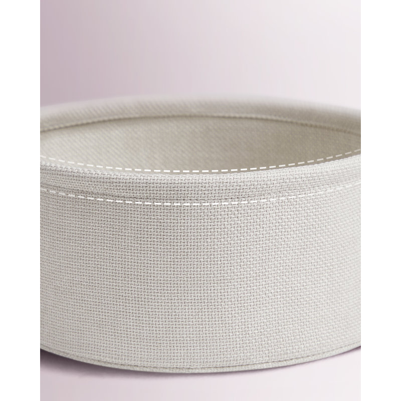 Lauranne Side Table with Storage, Pastel Pink/Cloud White