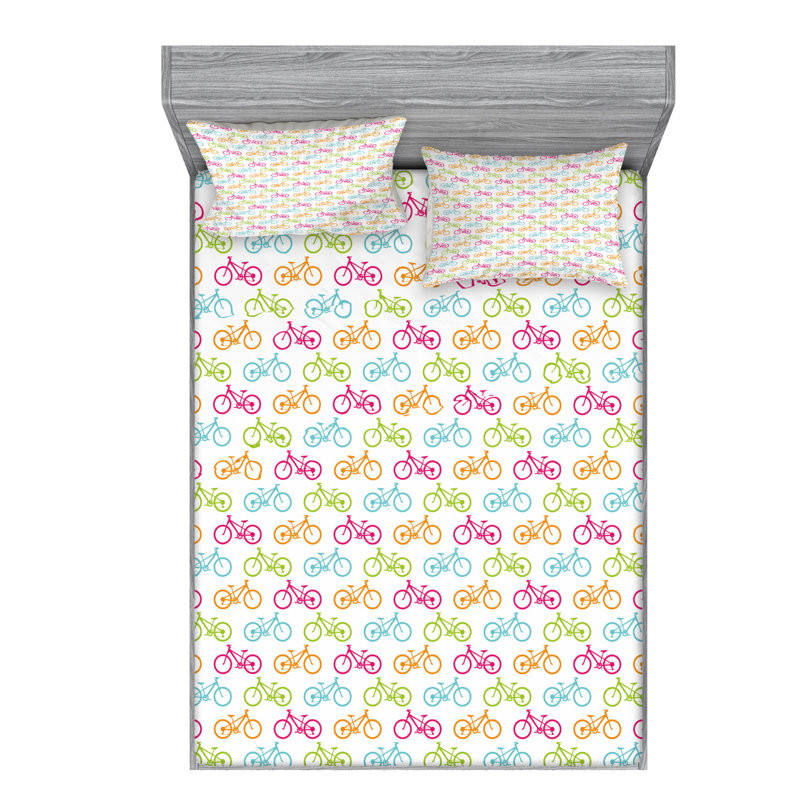 Microfiber Sheet Set, Queen Sheet Set + Fitted Sheet + 2 Pillowcases