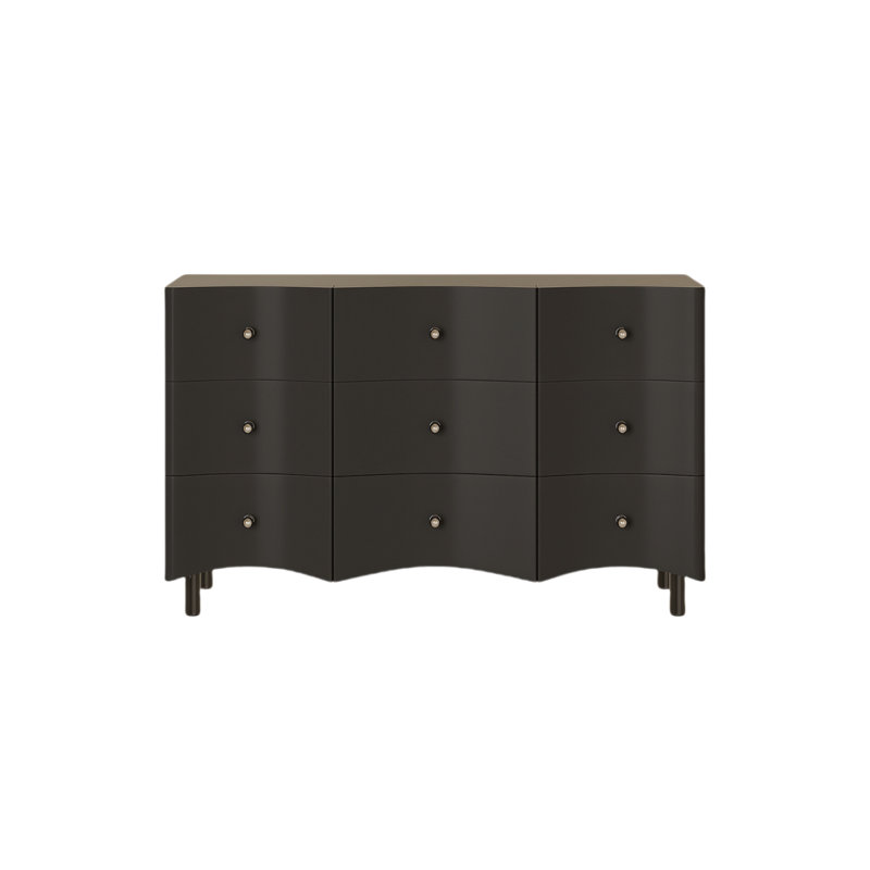 Simple Porch Cabinet Living Room Storage Cabinet Accent Chest, Black