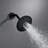 HOME SHOW Shower System Set with 6 Inch Rain Shower Head and 5 Settings Spray head Shower