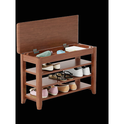 Solid wood shoe rack shoe bench