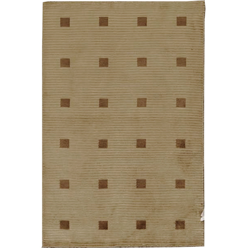 Tapis beige noué à la main de haute qualité