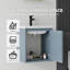 Ensemble de meuble-lavabo mural 20 po avec lavabo et portes à fermeture en douceur pour petites salles de bain-133397047-133397058