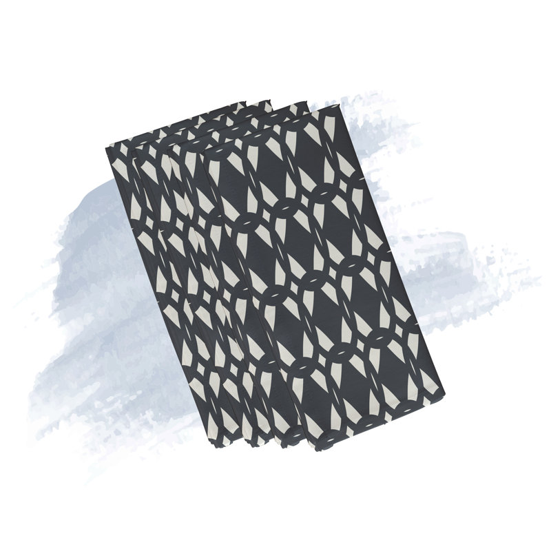 Serviette Danitra, L 18 po x L 18 po, Gris